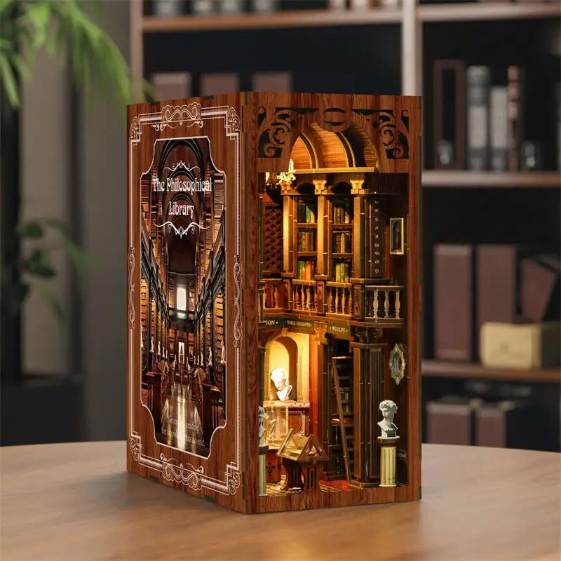 Philosophical library book nook kit Australia diorama