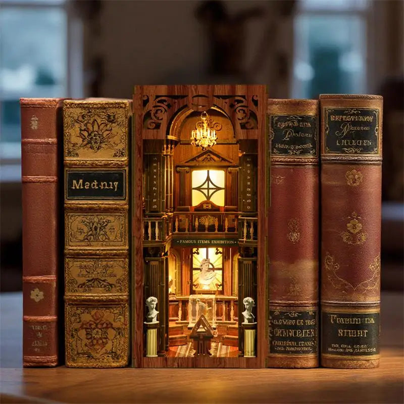 Philosophical library book nook kit Australia diorama